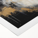 Abstract wall art canvas featuring colorful strokes in shades of blue, pink, and gold, ideal for modern home decor, enhancing walls with vibrant textures.