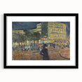 Place Pigalle at Night" by Pierre Bonnard - Illuminated Cityscape