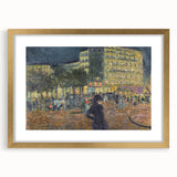 Place Pigalle at Night" by Pierre Bonnard - Illuminated Cityscape