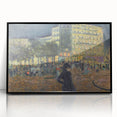 Place Pigalle at Night" by Pierre Bonnard - Illuminated Cityscape