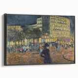 Place Pigalle at Night" by Pierre Bonnard - Illuminated Cityscape
