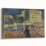Place Pigalle at Night" by Pierre Bonnard - Illuminated Cityscape
