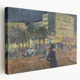 Place Pigalle at Night" by Pierre Bonnard - Illuminated Cityscape