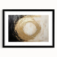 Abstract wall art featuring vibrant black strokes on a white background, framed with a stylish black mat, perfect for modern home decor. Ideal for enhancing living spaces.