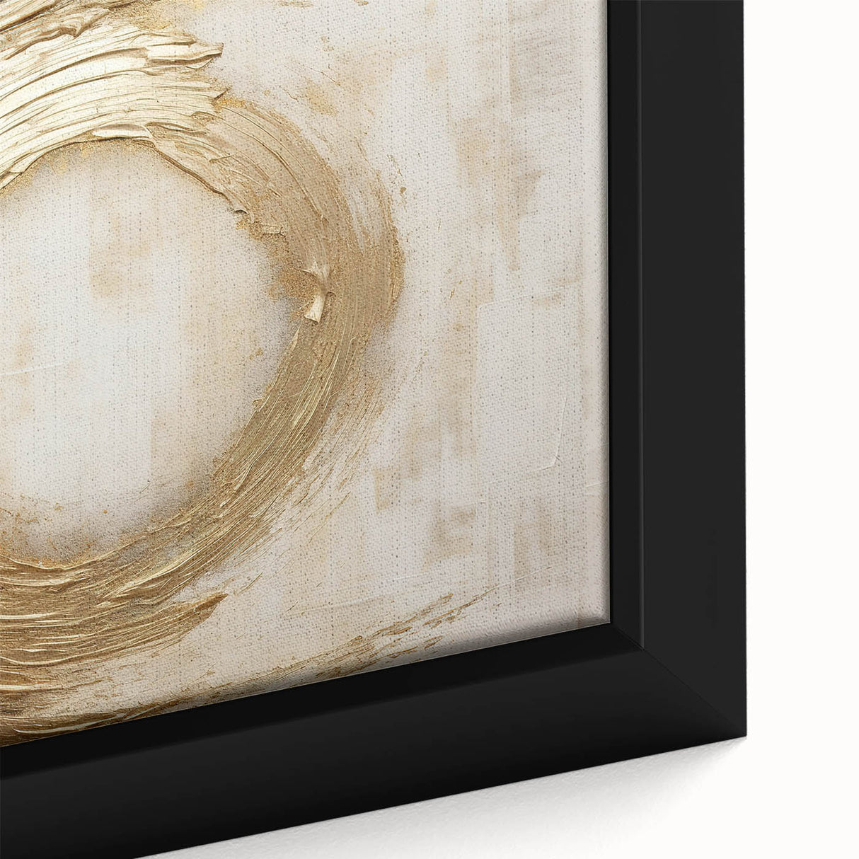 Close-up of a framed abstract strokes wall art piece showcasing vibrant colors and dynamic brushwork, perfect for modern interior decor. The artwork features layered textures and fluid patterns that enhance visual interest and artistic depth, ideal for contemporary home styling.