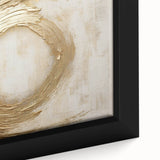 Close-up of a framed abstract strokes wall art piece showcasing vibrant colors and dynamic brushwork, perfect for modern interior decor. The artwork features layered textures and fluid patterns that enhance visual interest and artistic depth, ideal for contemporary home styling.