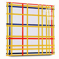 Modern Wall Art: Bold Geometric Grid Design in Primary Colors