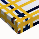 Modern Wall Art: Bold Geometric Grid Design in Primary Colors