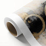 Abstract strokes wall art on rolled canvas showcasing vibrant colors and dynamic patterns, perfect for modern home decor. Packaged securely in a cardboard tube for safe delivery.