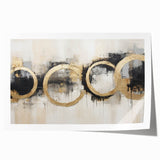 Abstract wall art print featuring dynamic strokes in vibrant colors, designed to enhance modern interiors. Ideal for home decor, this rolled artwork is packaged securely for delivery.