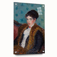 Portrait Wall Art - Girl with Fox Furs by William James Glackens