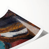 Portrait Wall Art - Girl with Fox Furs by William James Glackens