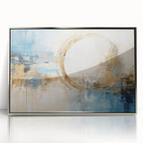 Framed abstract wall art featuring silver acrylic strokes on a textured background, perfect for modern home decor, adding elegance and sophistication to any space.