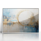 Framed abstract strokes wall art in white acrylic featuring dynamic brushstrokes, suitable for modern decor, enhancing any living space with artistic flair.