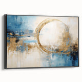 Framed canvas wall art displaying an abstract design of bold black strokes on a light background, perfect for modern interior decor. This piece adds a contemporary touch to any room, showcasing artistic elegance and sophistication.