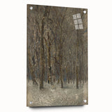 Romanticism Art - Winter Forest by László Mednyánszky Print