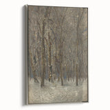 Romanticism Art - Winter Forest by László Mednyánszky Print
