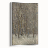 Romanticism Art - Winter Forest by László Mednyánszky Print