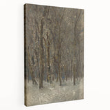 Romanticism Art - Winter Forest by László Mednyánszky Print