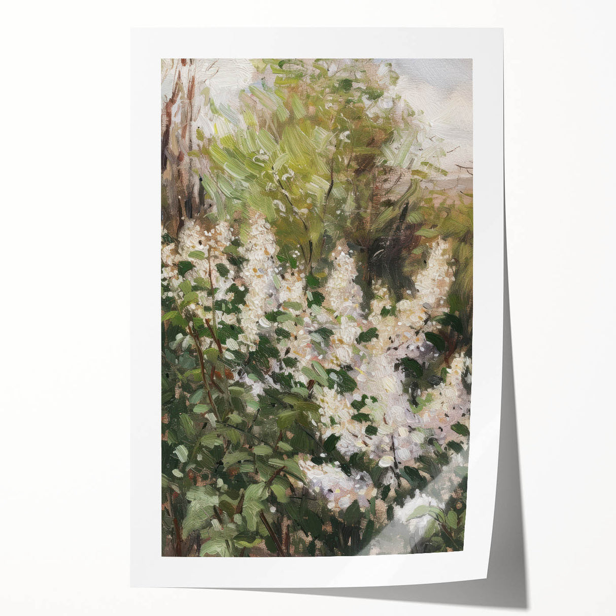 Floral Garden Serenity - Nature-Inspired Canvas Wall Art