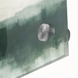 Close-up of vibrant abstract landscape wall art featuring bold colors and intricate textures, printed on acrylic glass for a modern aesthetic. Perfect for contemporary home decor.