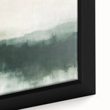 Close-up of a framed abstract landscape wall art piece showcasing vibrant colors and intricate textures, perfect for modern home decor and artistic expression.
