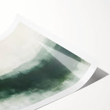 Abstract landscape wall art print showcasing vibrant colors and fluid shapes, rolled carefully for shipping, ideal for modern home decor.