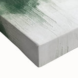 Abstract landscape wall art on stretched canvas, showcasing vibrant colors and intricate textures, perfect for modern home decor or artistic spaces.