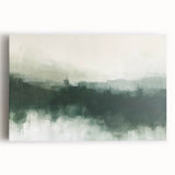 Abstract landscape wall art on stretched canvas showcasing vibrant colors and fluid shapes, perfect for modern home decor and artistic spaces.