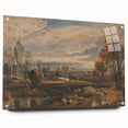 Rococo Art Pastoral Scene with Trees and Sheep - Classic Art Prints