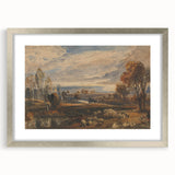 Rococo Art Pastoral Scene with Trees and Sheep - Classic Art Prints