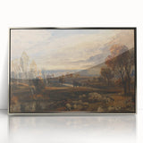 Rococo Art Pastoral Scene with Trees and Sheep - Classic Art Prints