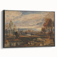 Rococo Art Pastoral Scene with Trees and Sheep - Classic Art Prints