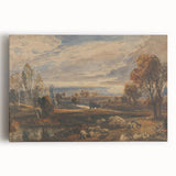 Rococo Art Pastoral Scene with Trees and Sheep - Classic Art Prints