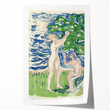 Expressionist Artwork – Girls Picking Apples by Edvard Munch Print