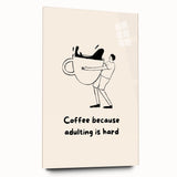 Large abstract wall art on acrylic glass depicting vibrant culinary motifs, ideal for bedroom or dining room decor.