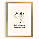 Extra large abstract art print in textured style with gold frame, featuring swirling grays and whites.