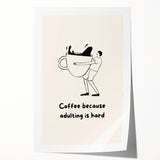 Extra large rolled print featuring a floral design in muted earth tones, ideal for art wall dining room decor.