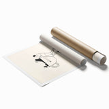 Extra large rolled print featuring delicate floral patterns in soft pastel shades, ideal for classy bathroom wall art.