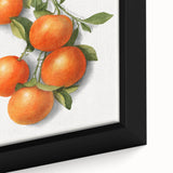 Extra large black wall art featuring a close-up of colorful, textured fruits on framed canvas.