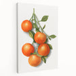 Large art canvas featuring an array of colorful fruits, ideal for kitchen wall decor.