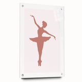 Ballet Dancer Silhouette Kids Room Print - Nursery Wall Art