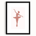 Ballet Dancer Silhouette Kids Room Print - Nursery Wall Art