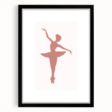 Ballet Dancer Silhouette Kids Room Print - Nursery Wall Art