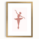 Ballet Dancer Silhouette Kids Room Print - Nursery Wall Art