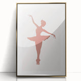 Ballet Dancer Silhouette Kids Room Print - Nursery Wall Art