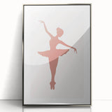 Ballet Dancer Silhouette Kids Room Print - Nursery Wall Art