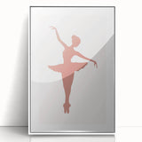 Ballet Dancer Silhouette Kids Room Print - Nursery Wall Art