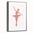 Ballet Dancer Silhouette Kids Room Print - Nursery Wall Art