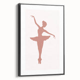 Ballet Dancer Silhouette Kids Room Print - Nursery Wall Art